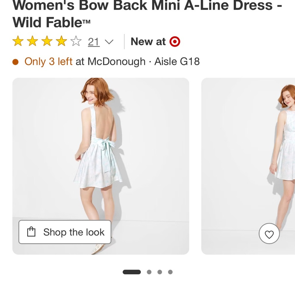 NWT 
Wild Fable Blue Sleeveless Halter A-Line Dress